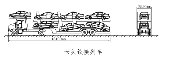 多拉一辆 图解乘龙T5长头轿运车