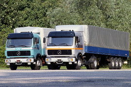 北奔引进奔驰NG80的年代,德国同款车已经有自动挡了