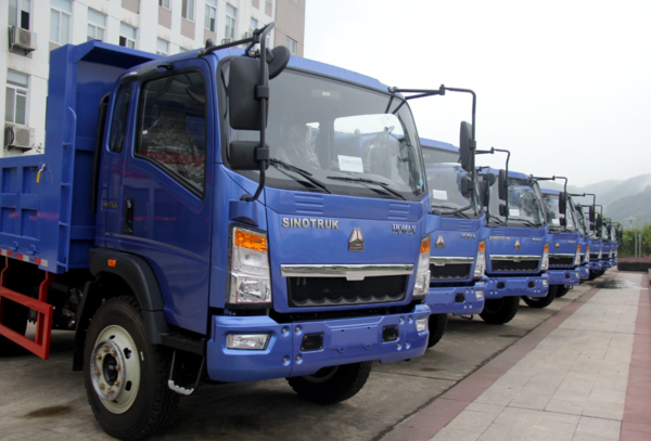 中国重汽举行出口非洲200台交车仪式