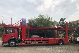 轻轻松松装下5台商品车 程力六缸解放大单桥轿运车给力！