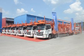 百台新欧曼ETX中置轴轿运车成功交付