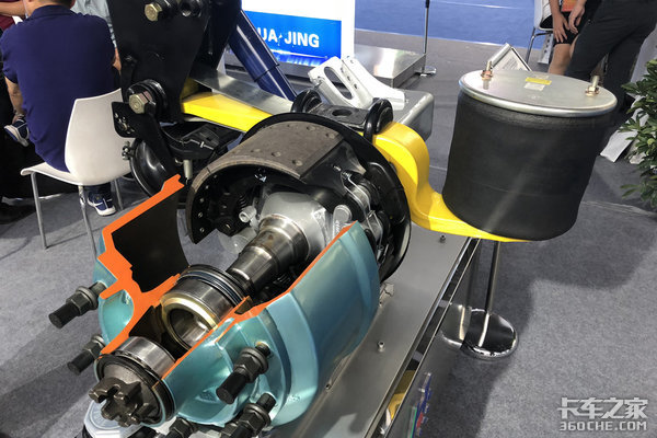 华劲的快装车桥,轮毂单元可以整体拆卸,更换刹车片时不会弄脏轮毂轴承