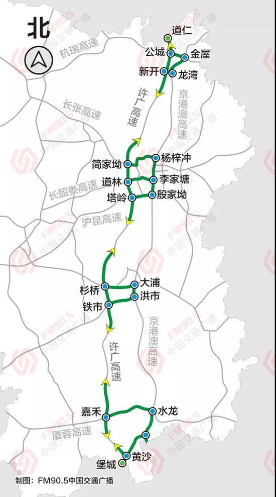 G0421岳阳到望城段开通 十一不用挤G4啦