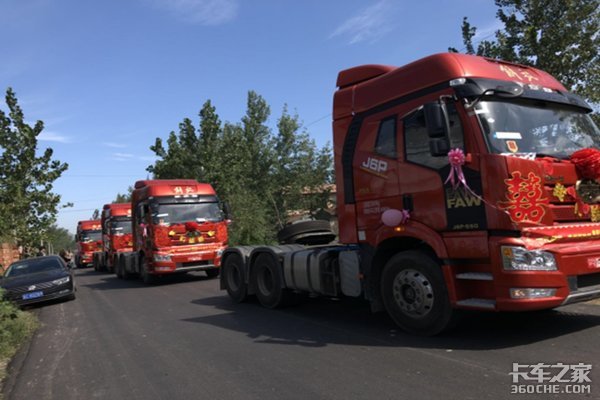 解放J6当婚车 见证美好生活