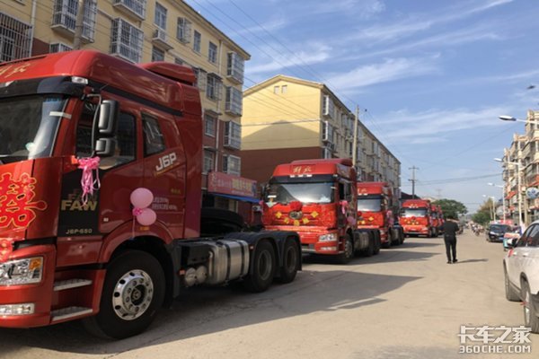 解放J6当婚车 见证美好生活