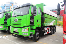 梦想照进现实 新J6P渣土车居然配潍柴430马力燃气机了！