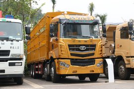 高顶双卧还是轻量化 420马力华菱H6仓栅车图解