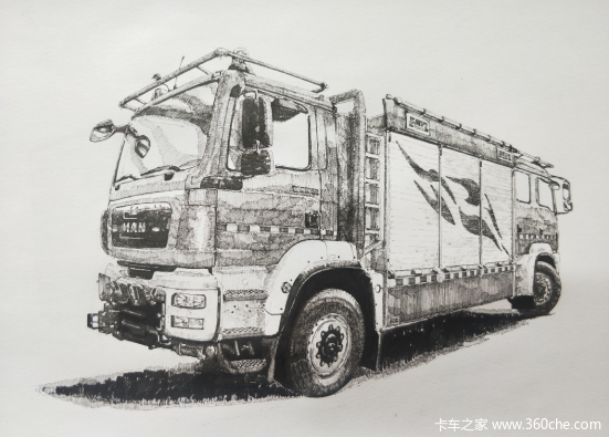 笔尖上的卡车,不会开大车的老司机不是好画家