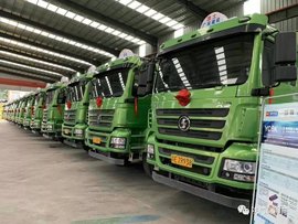 佳音频传 15辆轩德3系6×4渣土车江苏成功交付