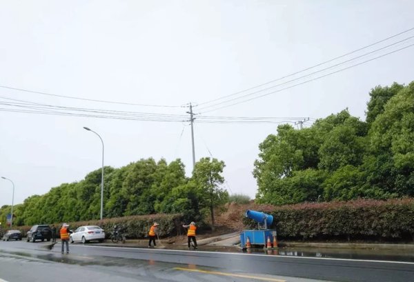 还有这操作！镇江新区给渣土车“洗脚”