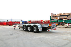 全车威伯科阀+气囊悬架+盘式制动+EBS 这台骨架挂车让人着实心动