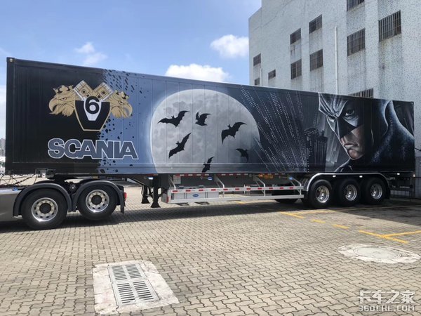 斯堪尼亚R450蝙蝠侠涂装 尽显卡车情怀