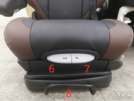 看看解放J7牵引车气囊座椅都有啥功能?