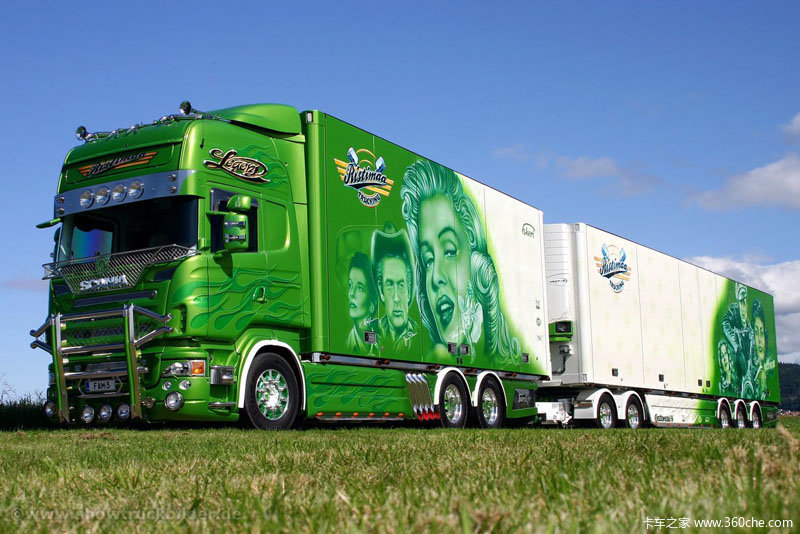 流动的艺术品欧洲彩绘卡车精彩全接触图片列表