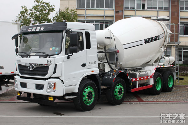重汽豪曼前四后八340馬力攪拌車