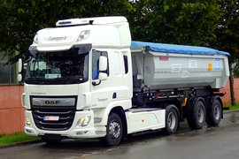 达夫混动卡车惊现德国 纯电动模式下可续航80公里 疑似采埃孚传动系统