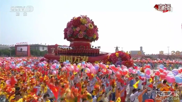 不是所有重卡都能成为国庆“主题彩车”