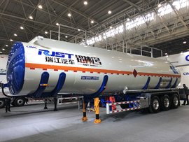 【中国商用车展】智能装置齐全 中集瑞江带来铝合金液罐车“铝神1号”