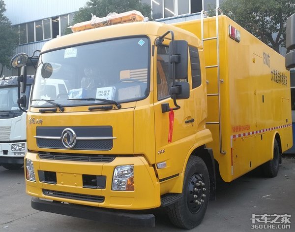 東風天錦應急救援車，發(fā)電照明排水很強