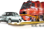 电子警察专拍冲卡货车 将被录入黑名单
