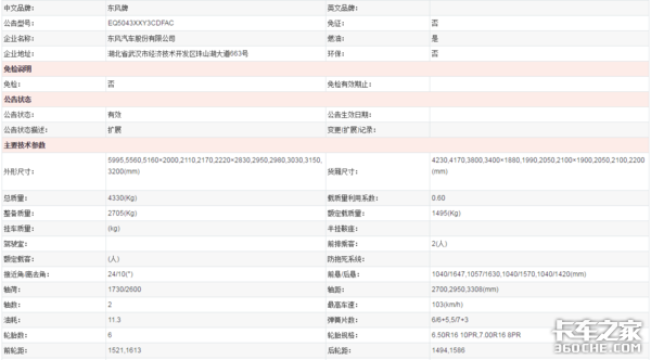 东风拉开国六轻卡上市帷幕，两大品牌合并申报共线经营，车型太齐全