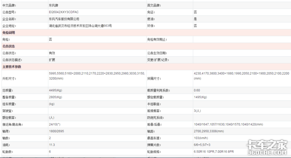 东风拉开国六轻卡上市帷幕，两大品牌合并申报共线经营，车型太齐全