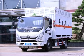 9款国六发动机+铝合金尾板 福田奥铃新捷运危险品车实拍