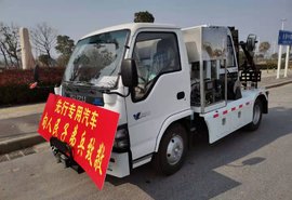 为抗疫子弟兵捐赠600P冲洗消毒车，1小时可为数十辆车消毒