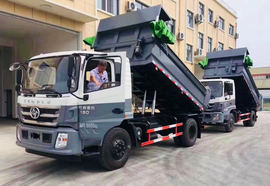 上汽红岩杰豹4x2自卸车，边坡不危险小路不再难