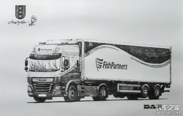 手绘欧洲商用车:在巴黎 见到梦想卡车