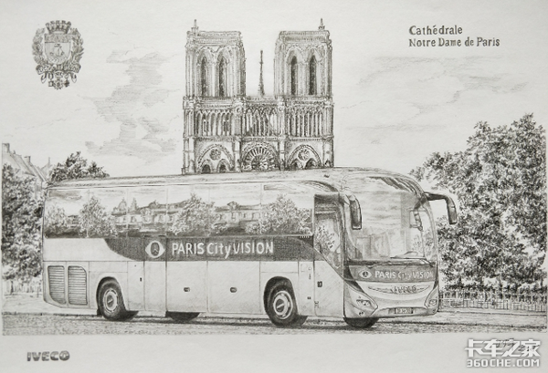 手绘欧洲商用车:在巴黎 见到梦想卡车