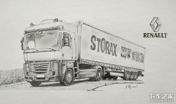 手绘欧洲商用车:在巴黎 见到梦想卡车