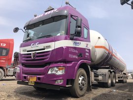 实拍联合U350 LNG危险品车,艳丽的紫色有没有勾起你的少女心?