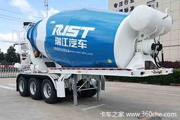 合规14方 外观还亮眼 中集瑞江推出半挂式混凝土搅拌车