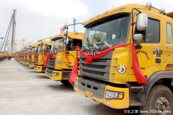 广州恒大足球场开工 承建方广州穂和购入25台江淮新型渣土车助力建设