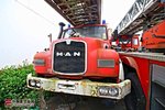国内就这一辆 拆车场实拍长头MAN消防车