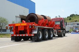 中集推出拉钢卷专用挂车 自重五吨最多可装4个钢卷