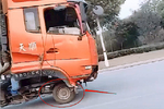 当时我就震惊了 头一次见三轮车拉货车