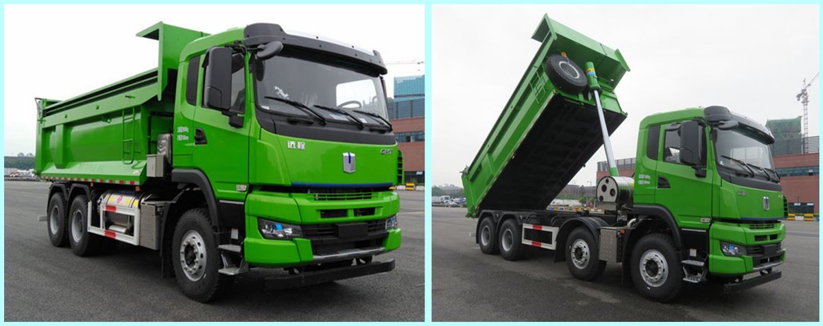 牵引车之后再推自卸吉利lng渣土车够猛图片列表