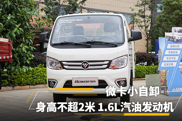 身高不超2米 国六1.6L汽油发动机 这款小金刚微卡自卸是你的菜吗?