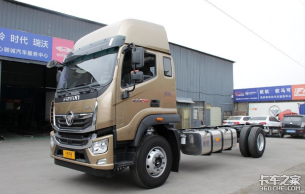 福田奥铃6米8载货车可配不同动力链,不管拉啥货都能满足