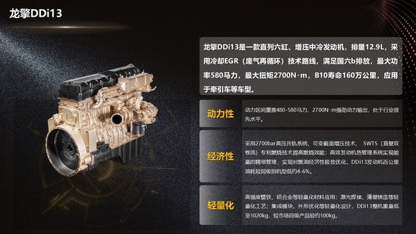 车市速看：5-13L 240-580马力 东风龙擎动力布局中重卡市场全阵营é¾æå¨å