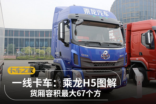 一线卡车：乘龙H5两轴大单桥 货厢67方