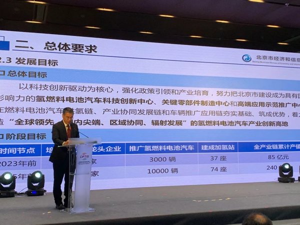 北京氢能产业发展规划：10000辆氢能车