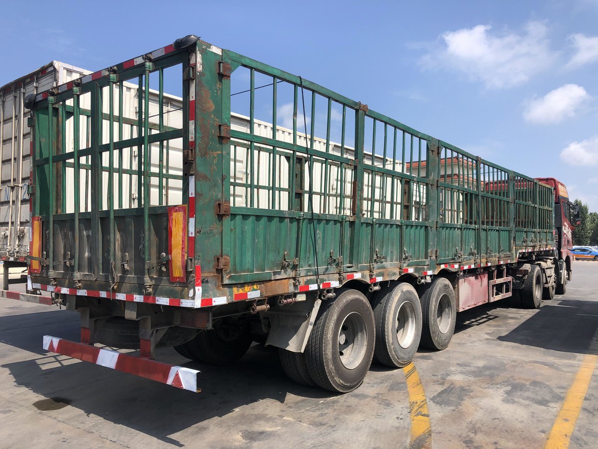 单胎挂车运钢材有优势卡友减重省油图片列表