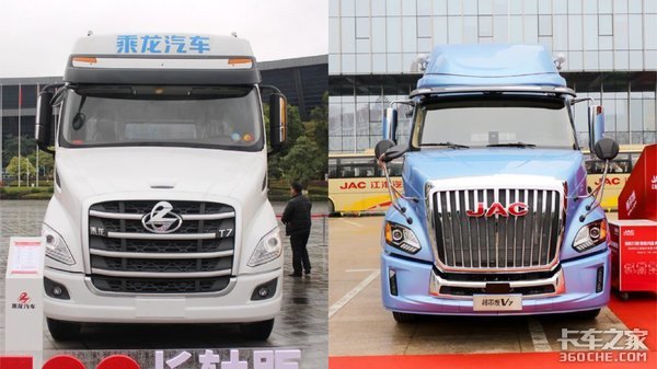 柳汽乘龙T7对比江淮格尔发V7，谁是你心中国产最美长头卡车？