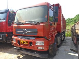 自重不到13吨,标载运输首选,实拍东风天锦8X4二手自卸车