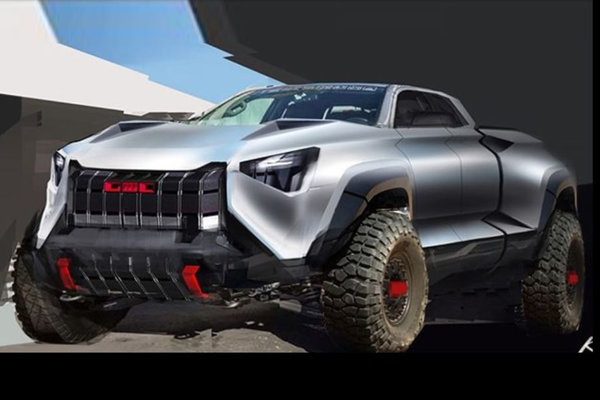 造型天马行空通用未来皮卡设计图曝光