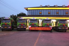 常州创宇 5台重汽豪瀚自卸车交车仪式