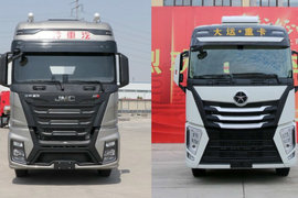 高颜值自动挡重卡比拼,江铃威龙HV5和大运V9谁更强?
